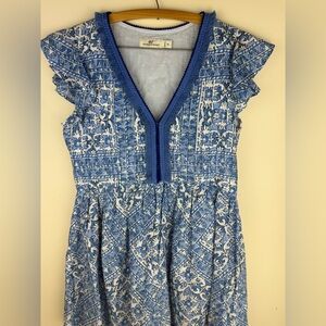 Vineyard Vines Cay Scarf Print Pin Tuck Dress